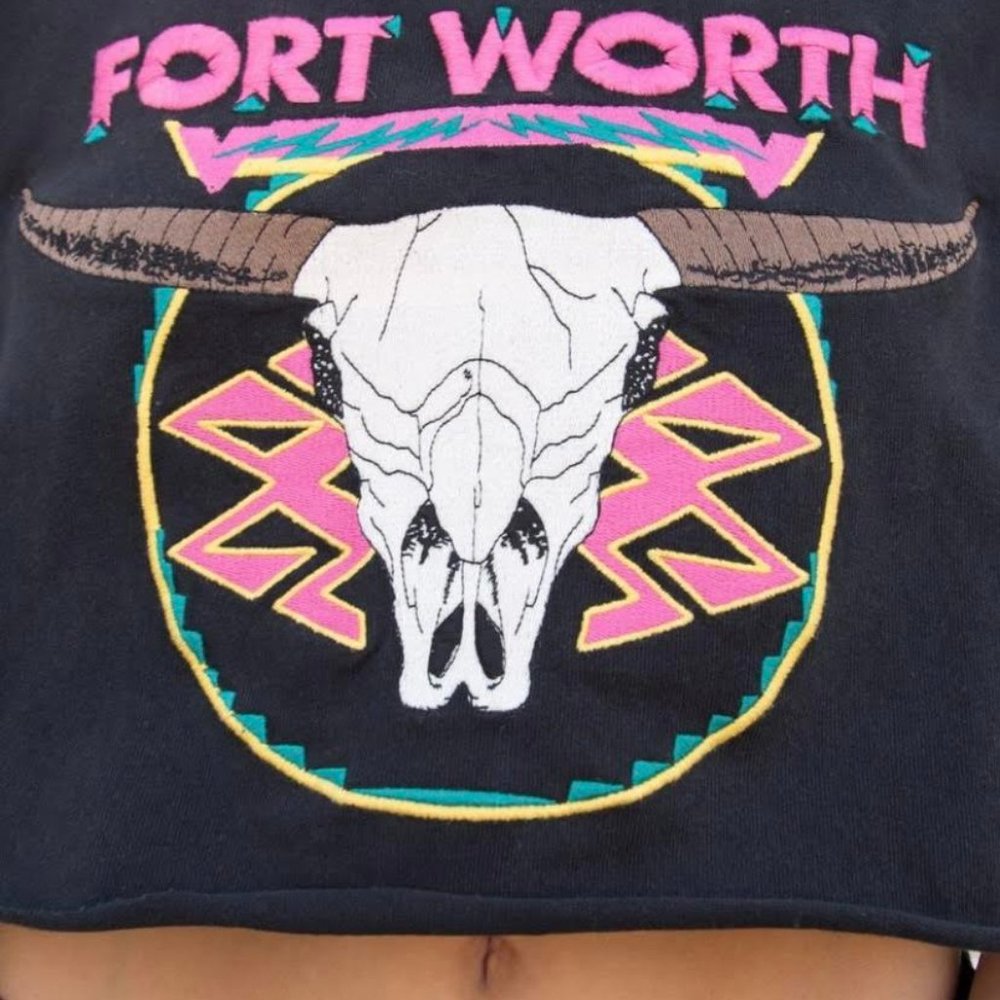 Cropped Fort Worth Graphic T-Shirt